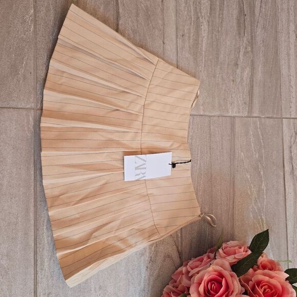 ZARA Box Pleat Skorts NWT - Picture 2 of 12